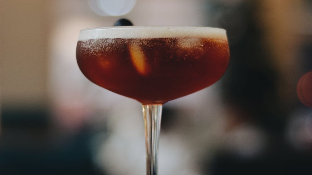 cocktail mit haselnusslikör