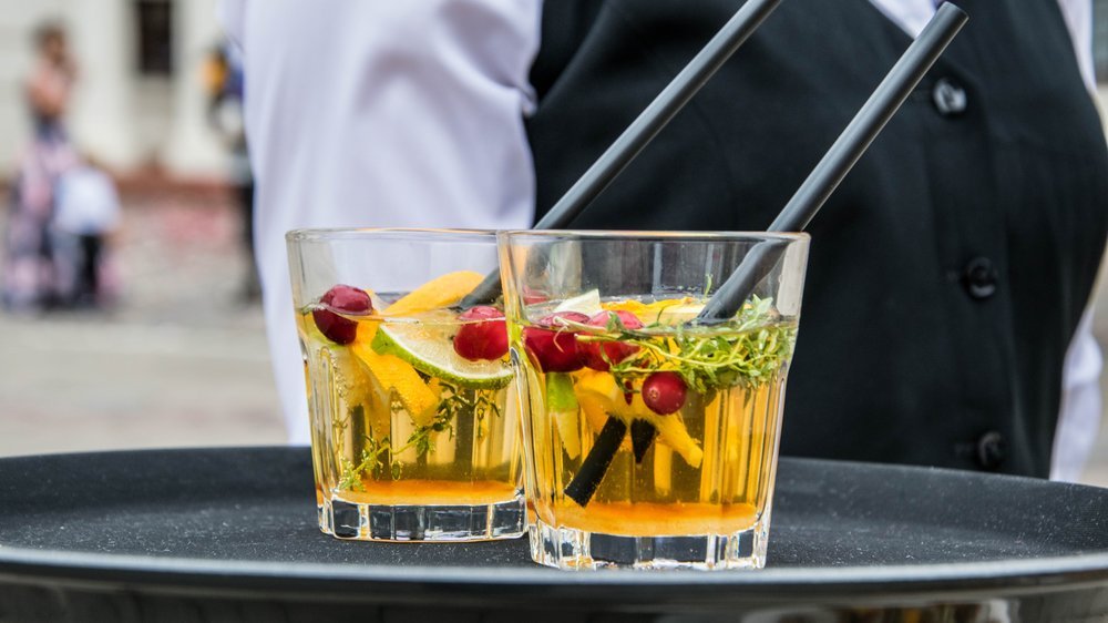 cocktail mit limette